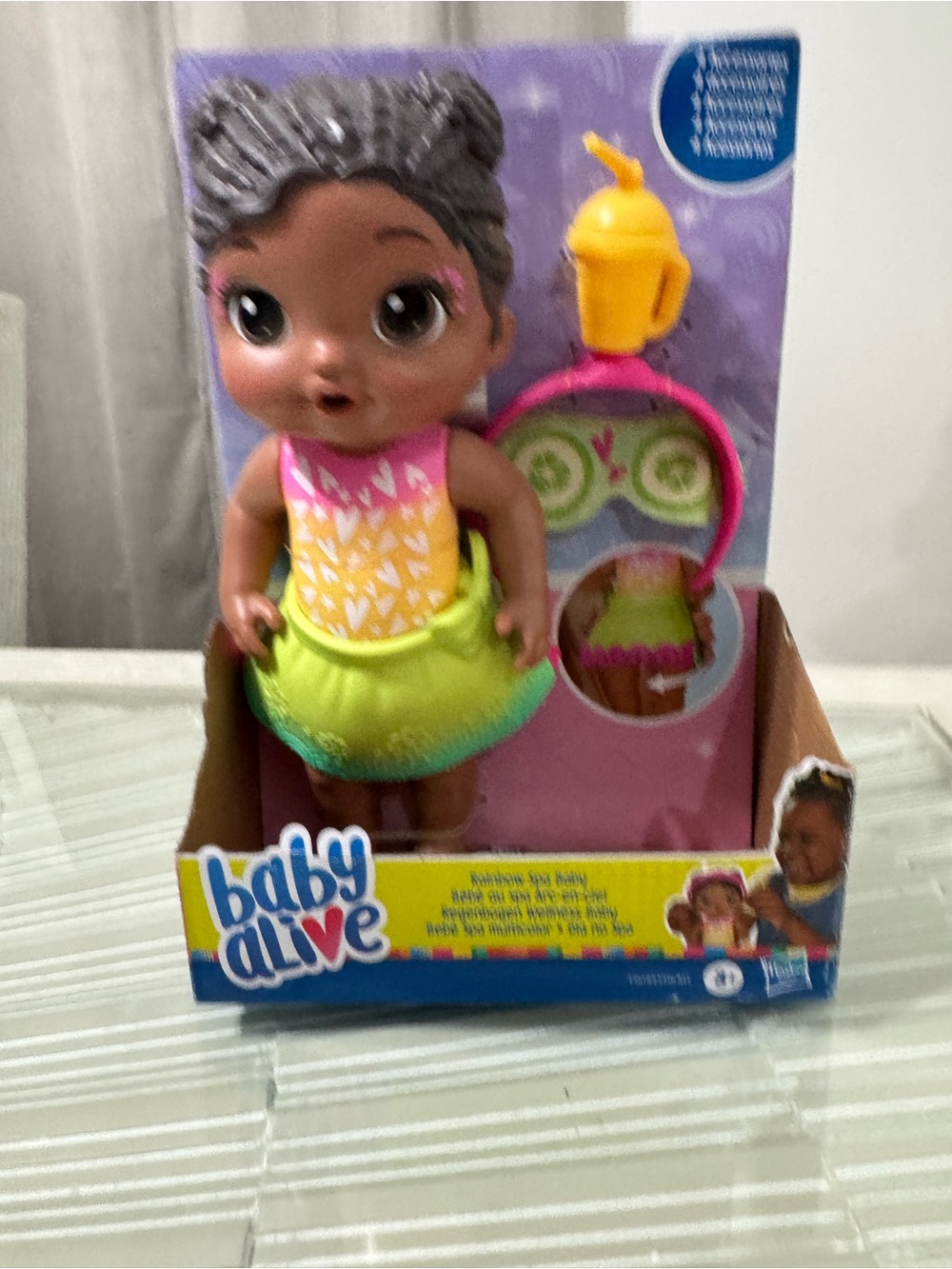 Rainbow Spa Baby Alive Doll - Pink & Green